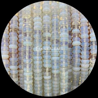 Edelstenen kraal maat Rondelle Abacus vorm Edelsteen Opaliet Gouden zijde losse kraal strengen voor sieraden maken
