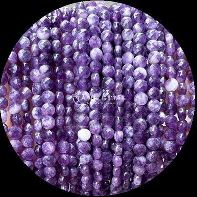 Platte vorm gevelsperlen Kristal edelsteen Ronde vorm Amethyst Roos kwarts losse perlen strengen voor doe-het-zelf sieraden maken