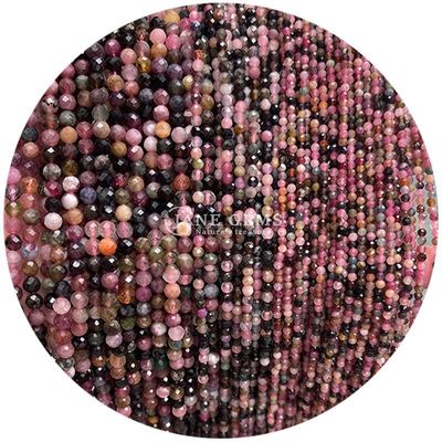 Kleine facetten Natural Crystal Gemstone Verschillende stenen soorten Losse kralen Strengen voor DIY Juwelen maken