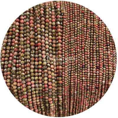 Edelstenen Perlen Natuurlijke kristal gevels Ronde vorm Kleine losse perlen strengen voor armbanden
