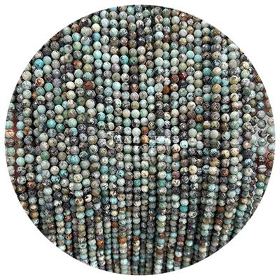 Edelstenen Perlen Natuurlijke kristal gevels Ronde vorm Kleine losse perlen strengen voor armbanden