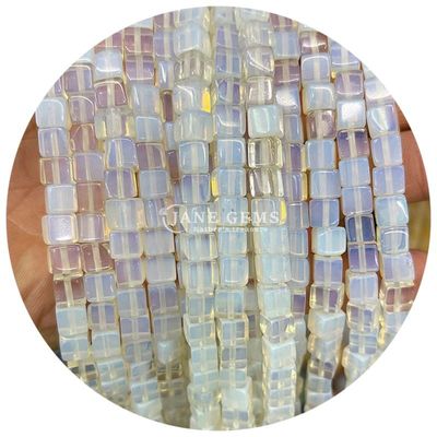 Groothandel Natuurlijke kristal edelstenen Vierkante vorm Perlen Kubus losse steenperlen Accessoires Kubusperlen Spanners voor sieraden