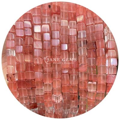 Groothandel Natuurlijke kristal edelstenen Vierkante vorm Perlen Kubus losse steenperlen Accessoires Kubusperlen Spanners voor sieraden