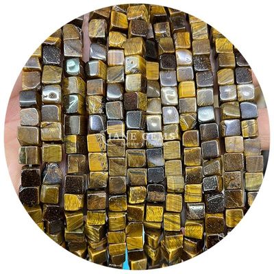 Groothandel Natuurlijke kristal edelstenen Vierkante vorm Perlen Kubus losse steenperlen Accessoires Kubusperlen Spanners voor sieraden