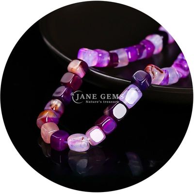 Groothandel Natuurlijke kristal edelstenen Vierkante agaat kralen Kubus losse turquoise kralen accessoires Spacers voor sieraden maken