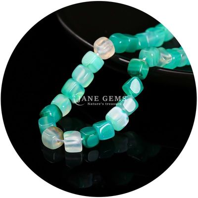 Groothandel Natuurlijke kristal edelstenen Vierkante agaat kralen Kubus losse turquoise kralen accessoires Spacers voor sieraden maken