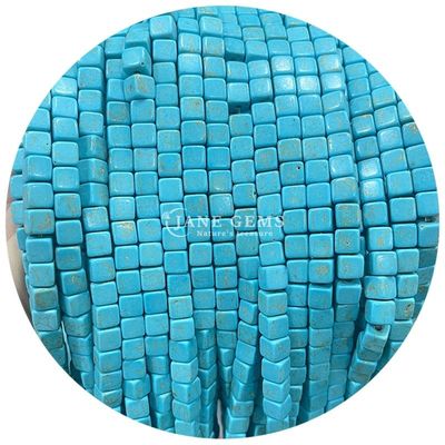 Groothandel Natuurlijke kristal edelstenen Vierkante agaat kralen Kubus losse turquoise kralen accessoires Spacers voor sieraden maken