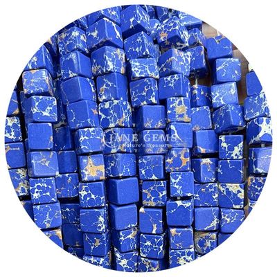 Groothandel Natuurlijke kristal edelstenen Vierkante agaat kralen Kubus losse turquoise kralen accessoires Spacers voor sieraden maken