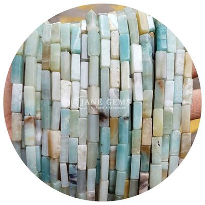 Groothandel Echte losse edelstenen kralen rechthoekige kubus losse stenen kralen Spacers Accessoires voor Diy Juwelen