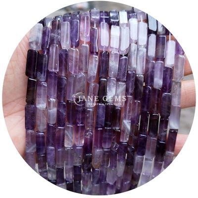 Groothandel Echte losse edelstenen kralen rechthoekige kubus losse stenen kralen Spacers Accessoires voor Diy Juwelen