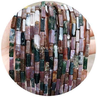 Groothandel Echte losse edelstenen kralen rechthoekige kubus losse stenen kralen Spacers Accessoires voor Diy Juwelen