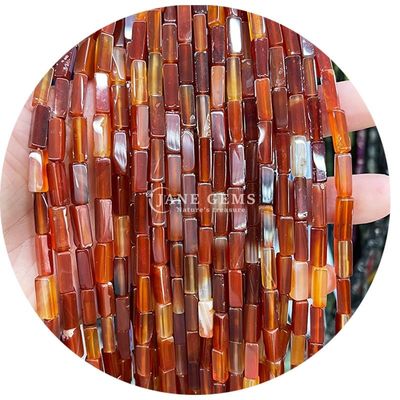 Groothandel Echte losse edelstenen kralen rechthoekige kubus losse stenen kralen Spacers Accessoires voor Diy Juwelen