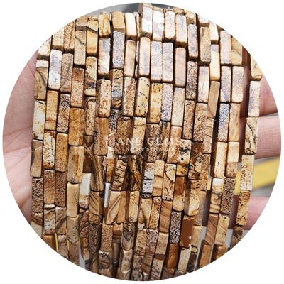 Groothandel Echte losse edelstenen kralen rechthoekige kubus losse stenen kralen Spacers Accessoires voor Diy Juwelen
