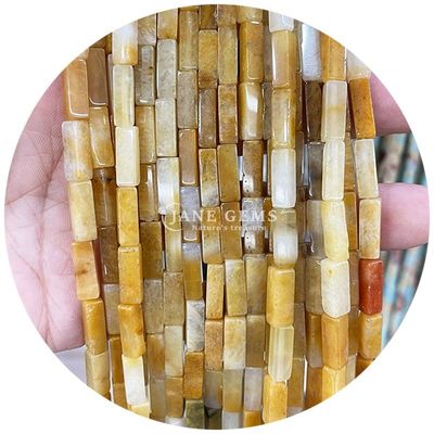 Groothandel Echte losse edelstenen kralen rechthoekige kubus losse stenen kralen Spacers Accessoires voor Diy Juwelen