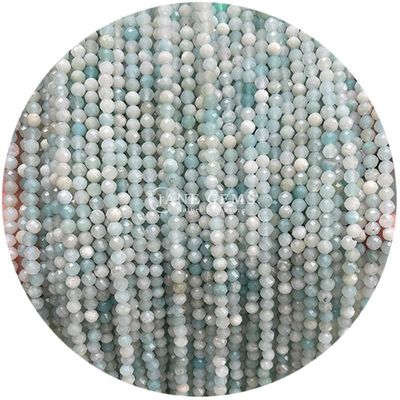 Edelstenen Perlen Natuurlijk kristal Ronde vorm Kleine Amazone Apatite Losse perlen Strengen voor armbanden