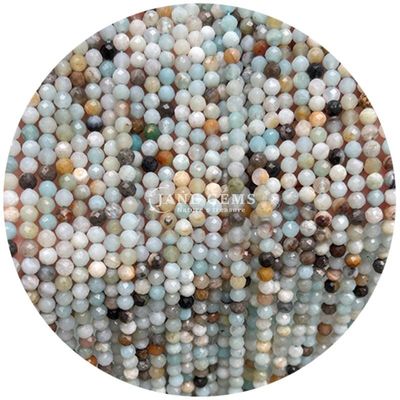 Edelstenen Perlen Natuurlijk kristal Ronde vorm Kleine lapis lazuli Amethyst Losse perlen strengen voor armbanden