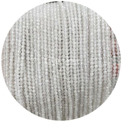Edelstenen Perlen Natuurlijk kristal Ronde vorm Kleine witte Jade Howlite Losse perlen strengen voor armbanden
