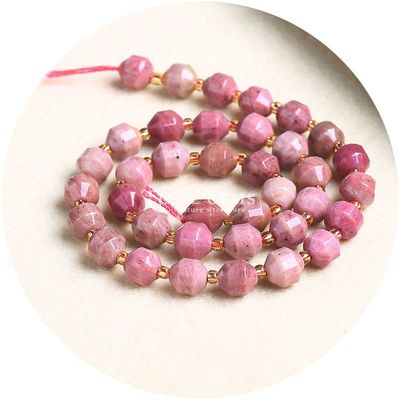 Groothandel Natuurlijke kristal edelstenen Olijfvormige kralen Gefacetteerde losse stenen kralen Accessoires Rhombus Kralen Spacer