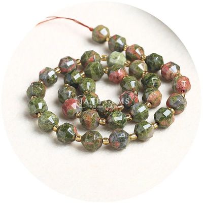 Groothandel Natuurlijke kristal edelstenen Olijfvormige kralen Gefacetteerde losse stenen kralen Accessoires Rhombus Kralen Spacer