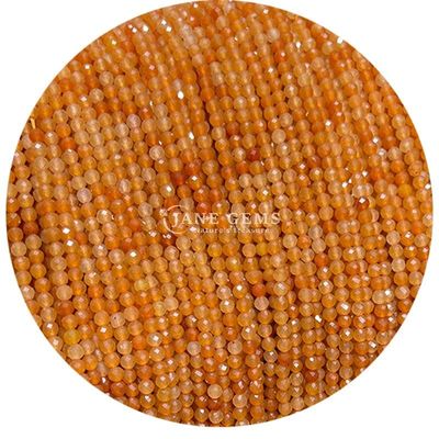 Edelstenen Perlen Natuurlijk kristal Ronde vorm Kleine topaas Rood Aventurijn Losse perlen strengen voor armbanden
