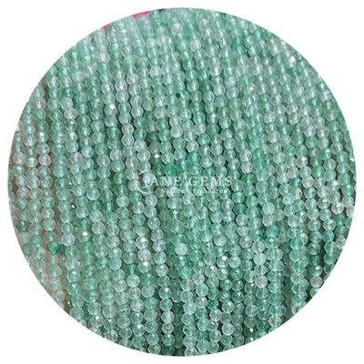 Edelstenen Perlen Natuurlijke kristal gevels Ronde vorm Klein Morganite Zwart Rutileerd Kwartz Losse Perlen Strengen voor Armbanden