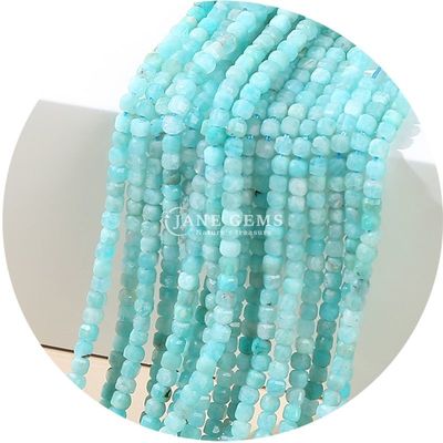 Groothandel Steen losse kralen Natuurlijke echte kristal edelsteen losse kralen Vierkante kubus losse kralen voor het maken van armbanden