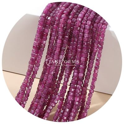 Groothandel Steen losse kralen Natuurlijke echte kristal edelsteen losse kralen Vierkante kubus losse kralen voor het maken van armbanden