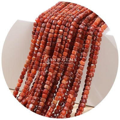 Groothandel Natuurlijke kristal edelsteen losse kralen Vierkante kubus losse kralen Amethyst Tourmaline Tiger Eye Bead voor sieraden