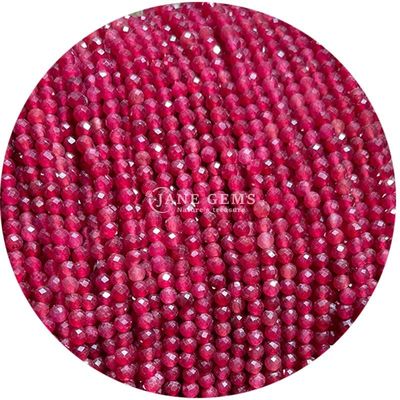 Aardbeienkwarts Roze opaal edelstenen kraal Natuurlijk kristal Ronde vorm Kleine losse kraalstrengen voor armbanden