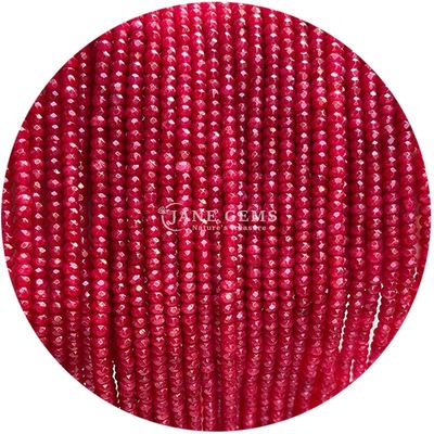 Aardbeienkwarts Roze opaal edelstenen kraal Natuurlijk kristal Ronde vorm Kleine losse kraalstrengen voor armbanden