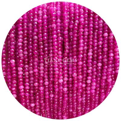 Verschillende soorten van Chalcedonie Edelstenen Perlen Natuurlijke kristal gevelvormige abacusvorm Kleine losse perlen strengen voor armbanden