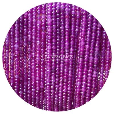 Verschillende soorten van Chalcedonie Edelstenen Perlen Natuurlijke kristal gevelvormige abacusvorm Kleine losse perlen strengen voor armbanden