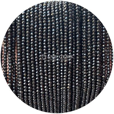 Wit Zwart Chalcedonie Edelstenen Perlen Natuurlijk Kristal Gevelvormige Abacusvorm Kleine losse perlenstrengen voor armbanden