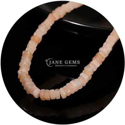 Groothandel Natuurlijke Jade losse kralen Echte witte opaal losse kralen Vierkante Slice Shape losse kralen Spacers voor DIY sieraden