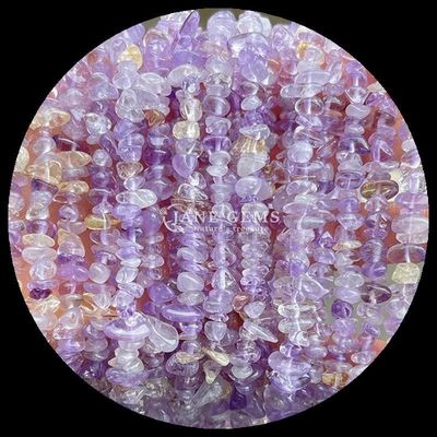 Citrine Zwart Rutileerd Edelstenen Perlen Natuurlijk Kristal Onregelmatige Vorm Splinterkorrel Grot Steen Losse Perlen Strengen Voor Armbanden