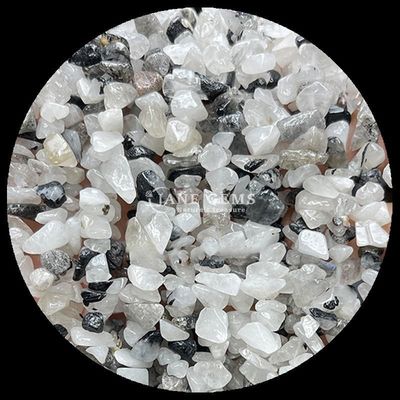 Citrine Zwart Rutileerd Edelstenen Perlen Natuurlijk Kristal Onregelmatige Vorm Splinterkorrel Grot Steen Losse Perlen Strengen Voor Armbanden