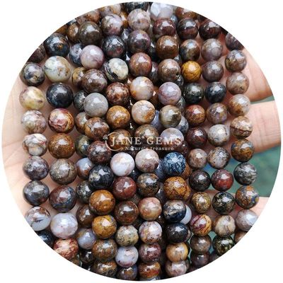 Groothandel Natuursteen Jaspis Ronde losse kralen 8mm Labradorite losse kralen Roos kwarts Ronde kralen Afstanden voor sieraden