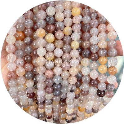 Groothandel Natuursteen Jaspis Ronde losse kralen 8mm Labradorite losse kralen Roos kwarts Ronde kralen Afstanden voor sieraden