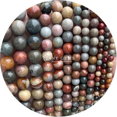 Groothandel Natuursteen Jaspis Ronde losse kralen 8mm Labradorite losse kralen Roos kwarts Ronde kralen Afstanden voor sieraden
