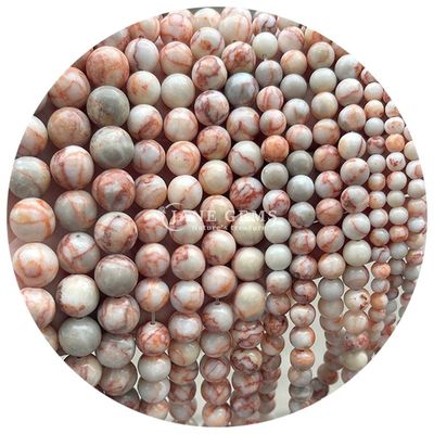 Groothandel Natuursteen Jaspis Ronde losse kralen 8mm Labradorite losse kralen Roos kwarts Ronde kralen Afstanden voor sieraden