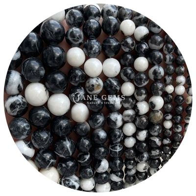 Groothandel Natuursteen Ronde losse kralen 8 mm Roze zebra Jasper losse kralen Tourmaline Ronde kralen Afstanden voor sieraden