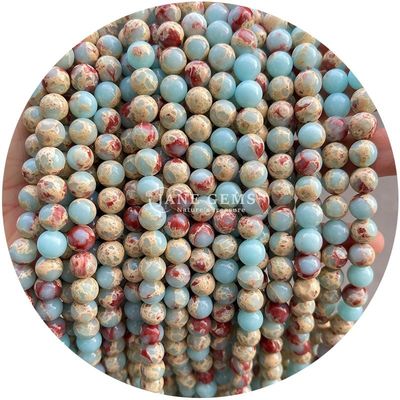 Groothandel Natuursteen Ronde losse kralen 8 mm Roze zebra Jasper losse kralen Tourmaline Ronde kralen Afstanden voor sieraden