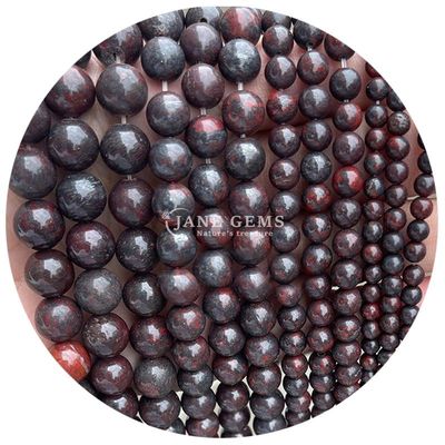 Groothandel Natuursteen Ronde losse kralen 8 mm Roze zebra Jasper losse kralen Tourmaline Ronde kralen Afstanden voor sieraden