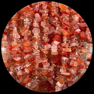 Rood Agate Edelstenen Perlen Natuurlijk Kristal Onregelmatige Vorm Splinterkorrel Grot Steen Losse Perlen Strengen Voor Armbanden