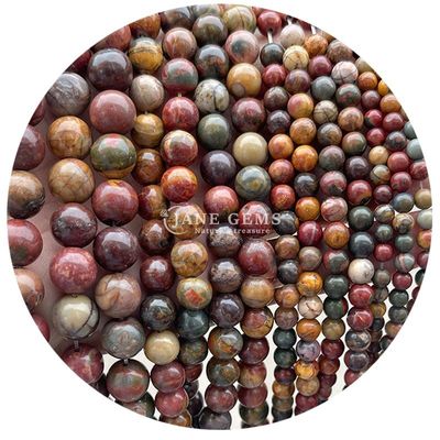 Groothandel Natuurlijke edelstenen Ronde losse kralen 8 mm Hematite losse kralen Lava steen Ronde agaat kralen Afstandsmeters voor sieraden M