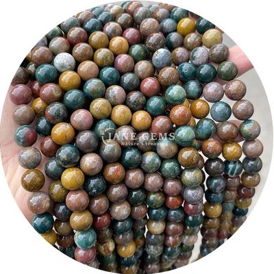 Groothandel Natuurlijke edelstenen Ronde losse kralen 8 mm Hematite losse kralen Lava steen Ronde agaat kralen Afstandsmeters voor sieraden M