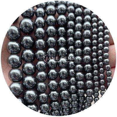 Groothandel Natuurlijke edelstenen Ronde losse kralen 8 mm Hematite losse kralen Lava steen Ronde agaat kralen Afstandsmeters voor sieraden M