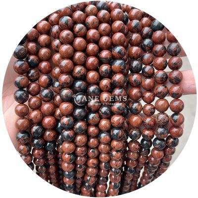 Groothandel Natuurlijke edelstenen Ronde losse kralen 8 mm Hematite losse kralen Lava steen Ronde agaat kralen Afstandsmeters voor sieraden M