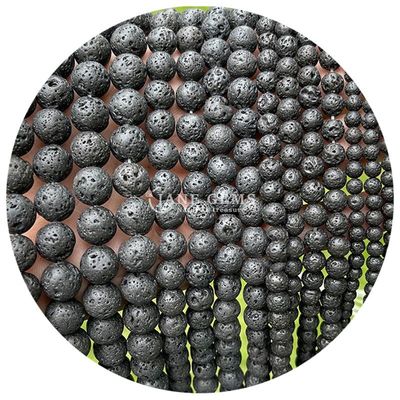 Groothandel Natuurlijke edelstenen Ronde losse kralen 8 mm Hematite losse kralen Lava steen Ronde agaat kralen Afstandsmeters voor sieraden M
