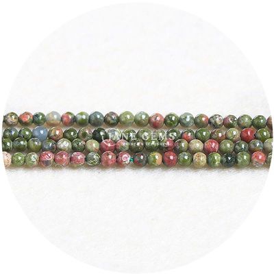 Groothandel natuurlijke edelstenen losse kralen 8 mm Rhodoliet losse kralen Ronde Multicolor Tourmaline kralen Afstandsmeters voor sieraden